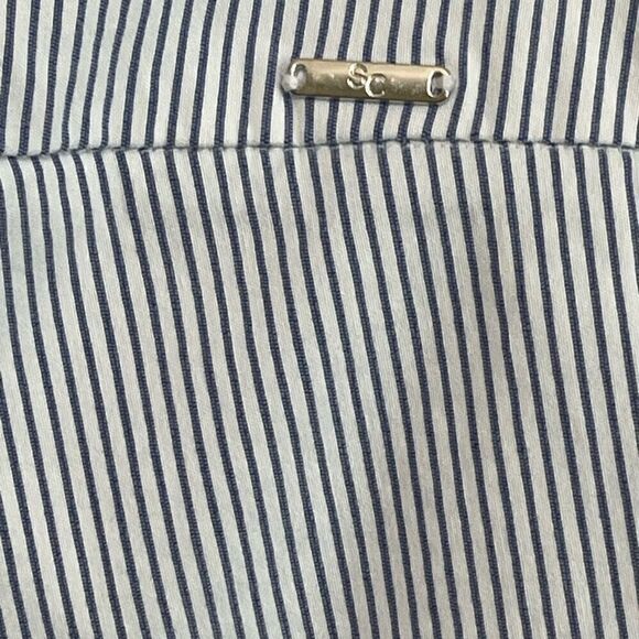 S.C.& CO. Women’s Stripe Tummy Control Capri Pants Size 10 - Picture 8 of 10